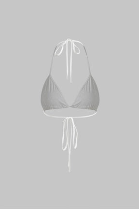 Ensemble dentelle blanc vue détail vague