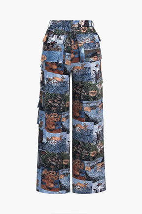 Tenue complète imprimé paysage paisible