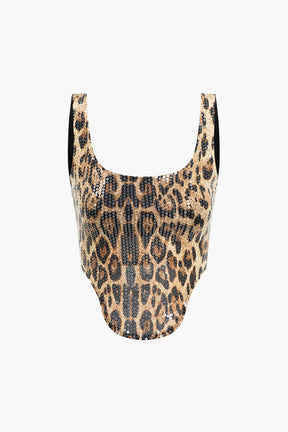 Ensemble crop top jupe léopard chic