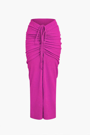 Ensemble Jupe Drapée Tendance