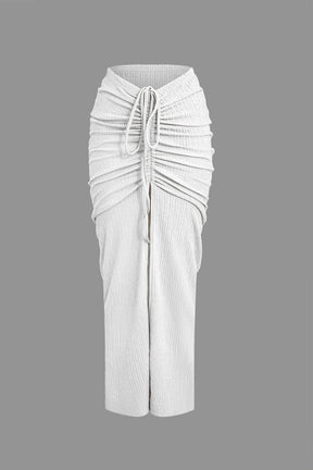 Ensemble Jupe Drapée Tendance