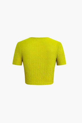 Ensemble Jupe Drapée Tendance