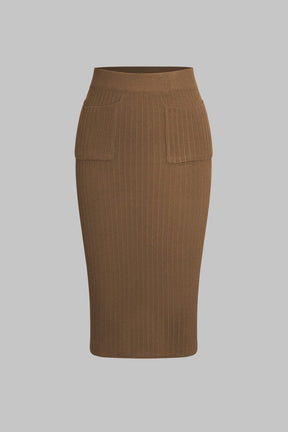 Tenue bicolore tricotée élégance