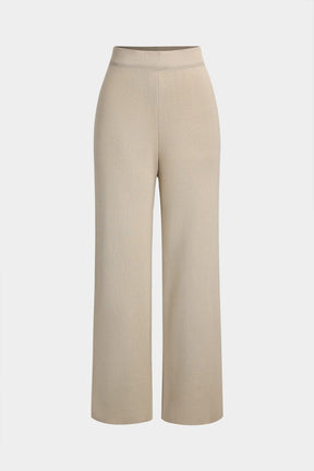 Ensemble cape et pantalon beige vue complète zen