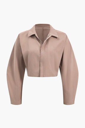 Top court et pantalon large coordonnés nuage