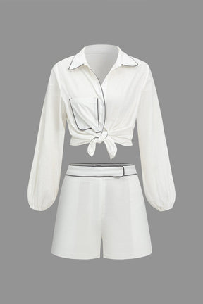 Ensemble deux pièces blanc style harmonie