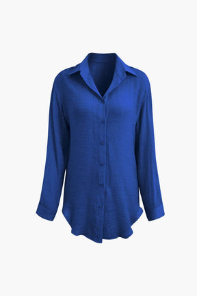 Ensemble Élégant Chemise Nouée et Pantalon Large