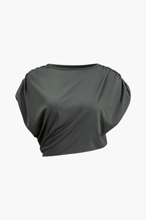 Détail drapé du pantalon cristal