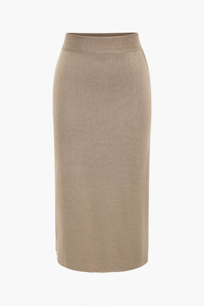 Ensemble jupe longue tricot élégance