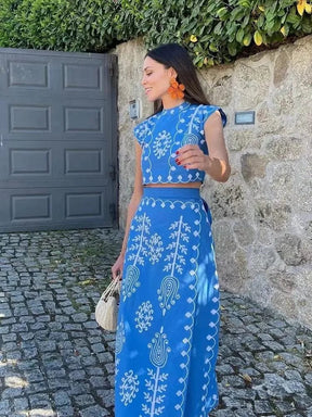 Ensemble jupe longue style complet rêve