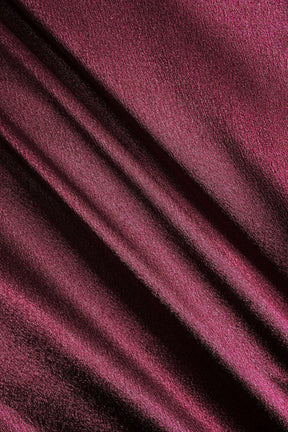 Ensemble jupe longue satin bordeaux luxe
