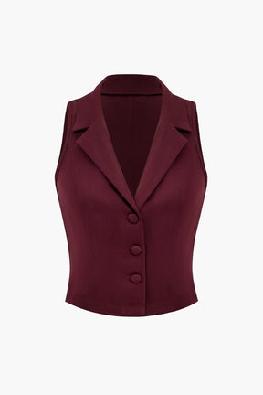 Top sans manches bordeaux harmonie