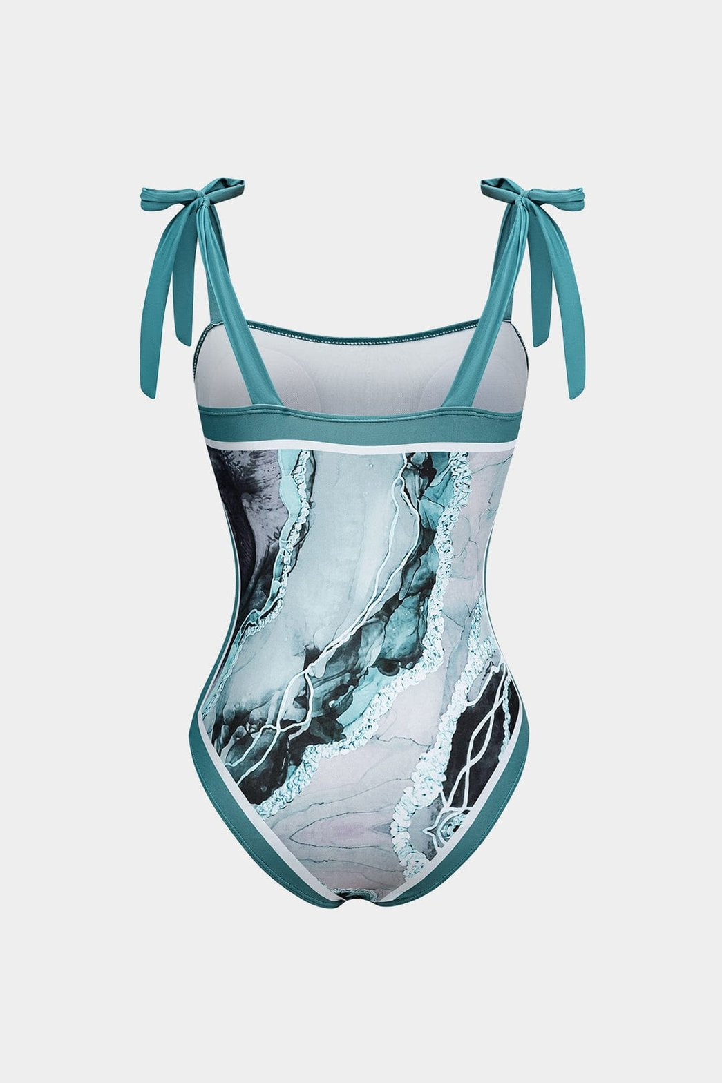 Détail de l'imprimé abstrait du maillot vague