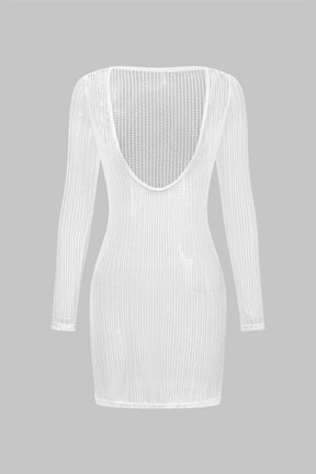 Robe cache-maillot blanche fluide brise