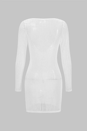 Bikini blanc style minimaliste vague
