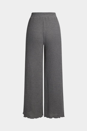 Ensemble plissé asymétrique gris vue ensemble lune