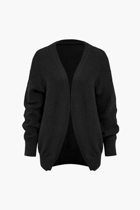 Ensemble Robe Côtelée et Cardigan en Maille