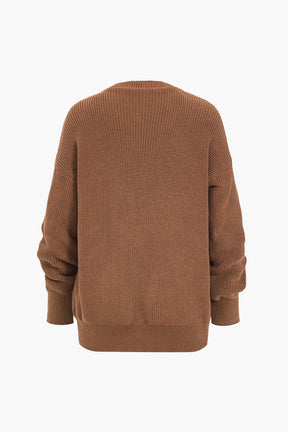 Ensemble Robe Côtelée et Cardigan en Maille