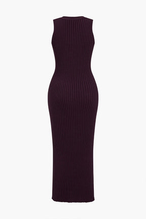 Ensemble Robe Côtelée et Cardigan en Maille