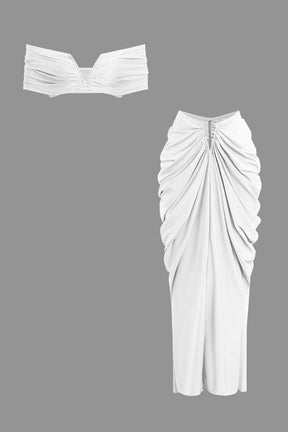 Ensemble Robe Longue Drapée