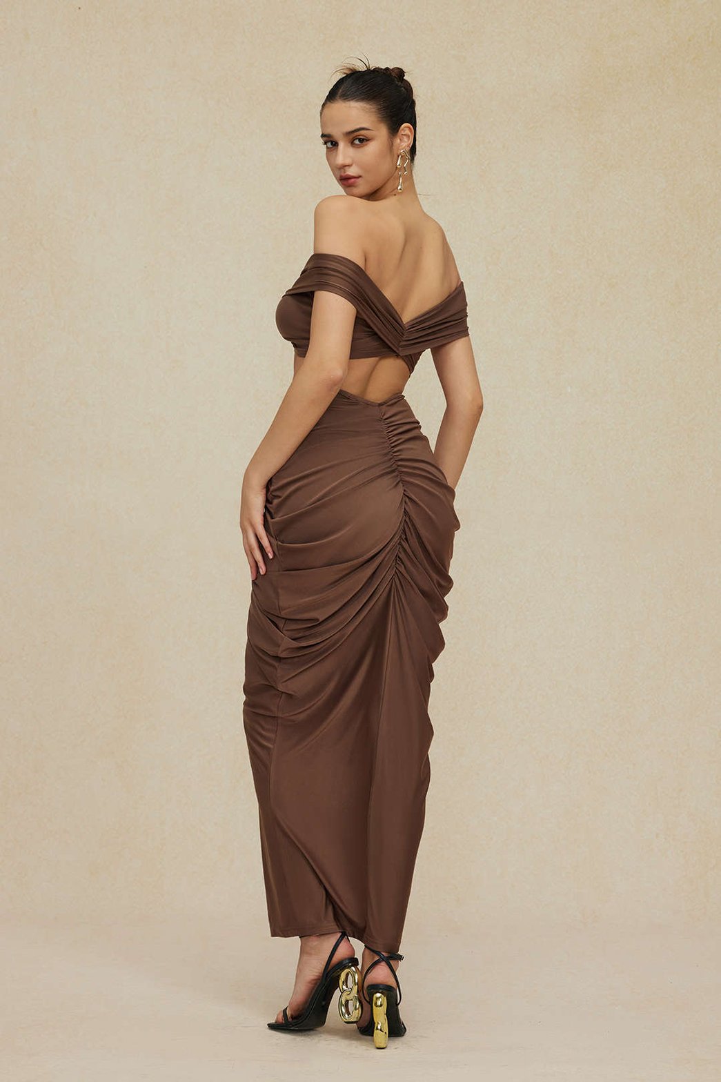 Ensemble Robe Longue Drapée