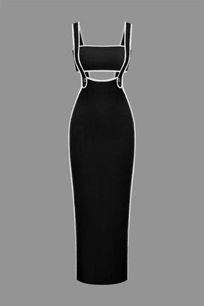 Ensemble Robe Longue Moulante à Bretelles