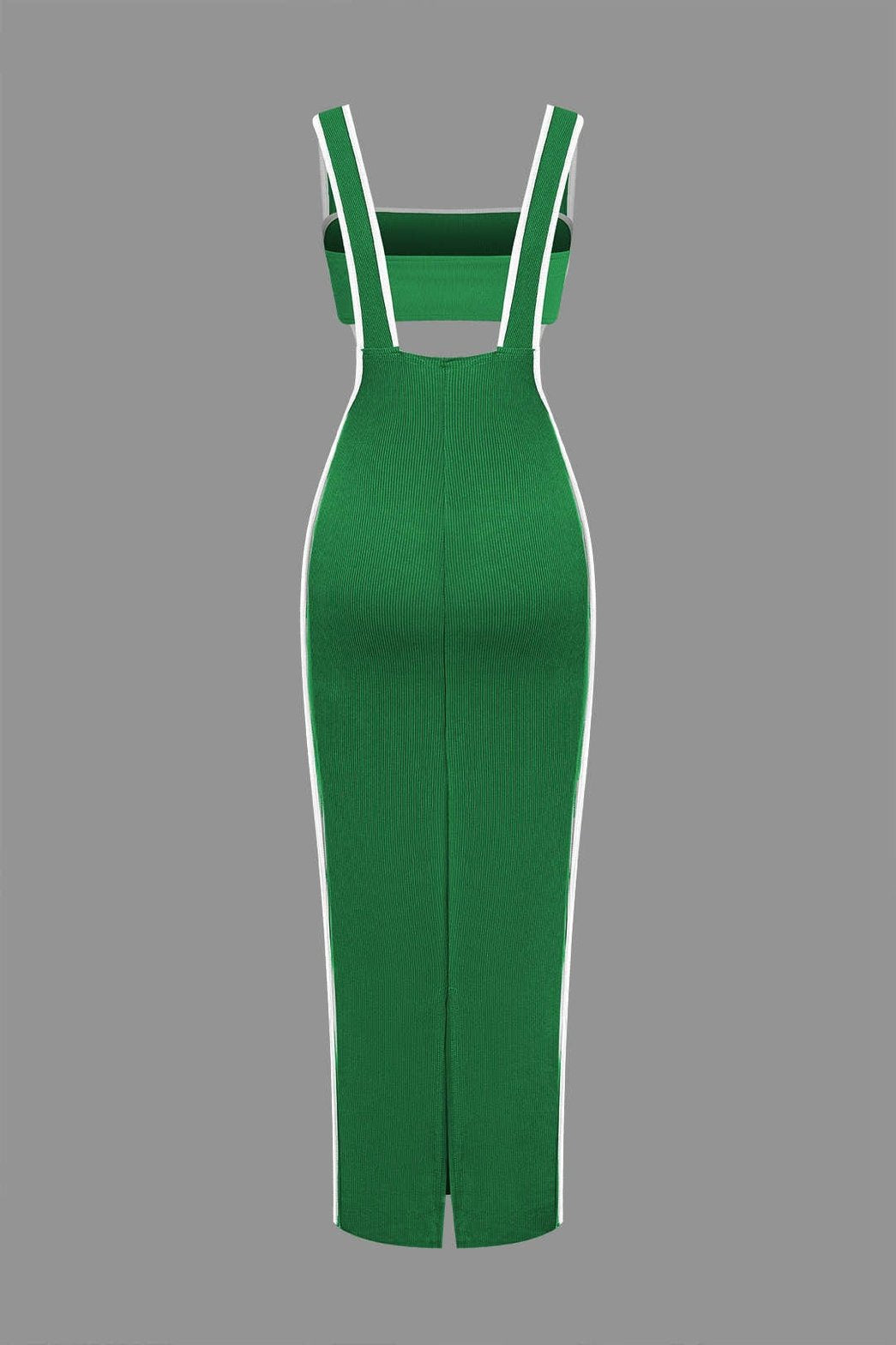 Ensemble Robe Longue Moulante à Bretelles