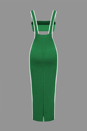 Ensemble Robe Longue Moulante à Bretelles