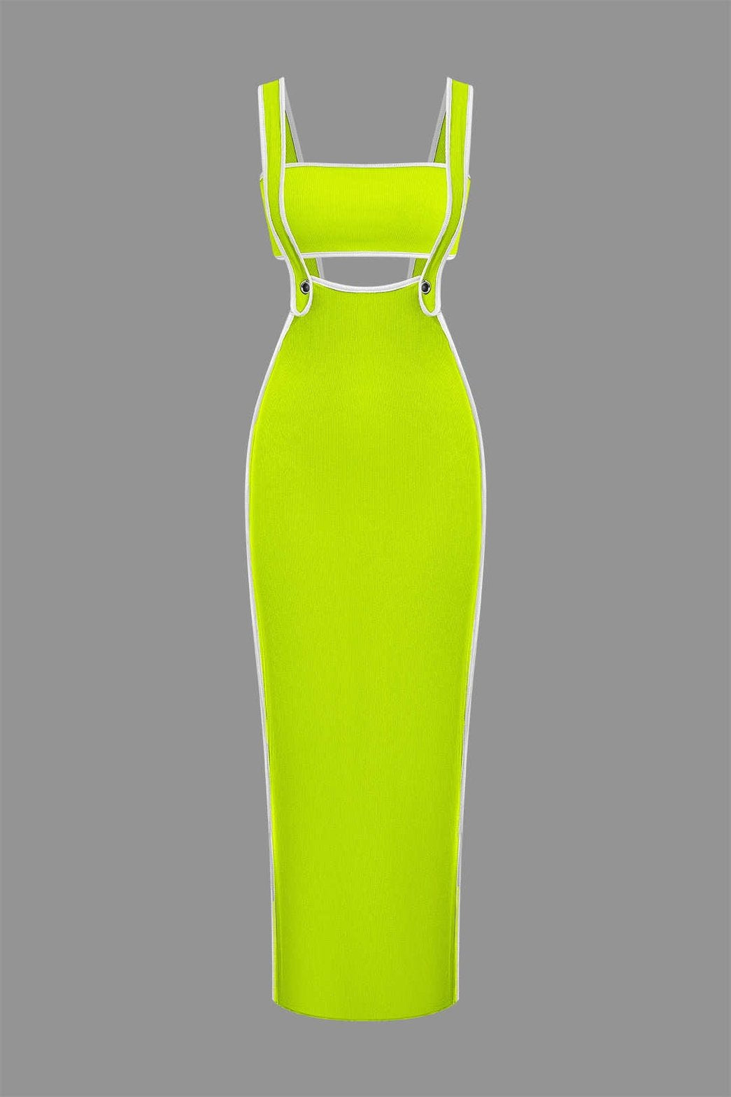 Ensemble Robe Longue Moulante à Bretelles
