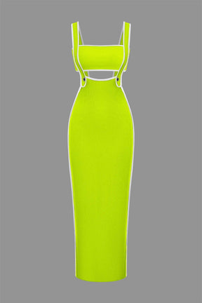 Ensemble Robe Longue Moulante à Bretelles