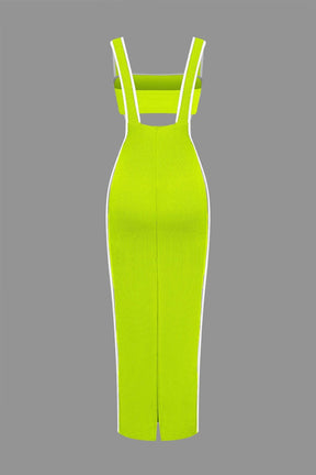 Ensemble Robe Longue Moulante à Bretelles