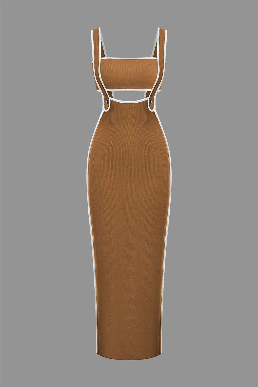 Ensemble Robe Longue Moulante à Bretelles