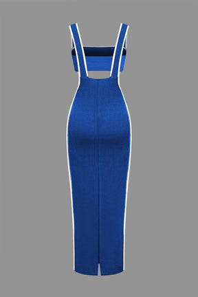 Ensemble Robe Longue Moulante à Bretelles