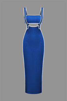 Ensemble Robe Longue Moulante à Bretelles