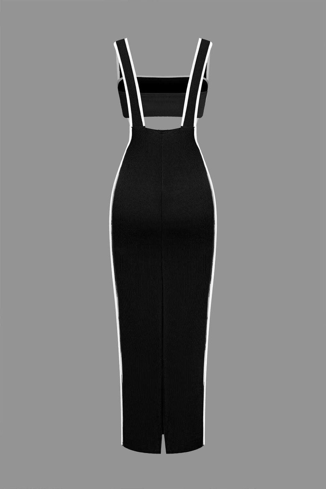 Ensemble Robe Longue Moulante à Bretelles