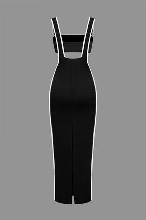 Ensemble Robe Longue Moulante à Bretelles