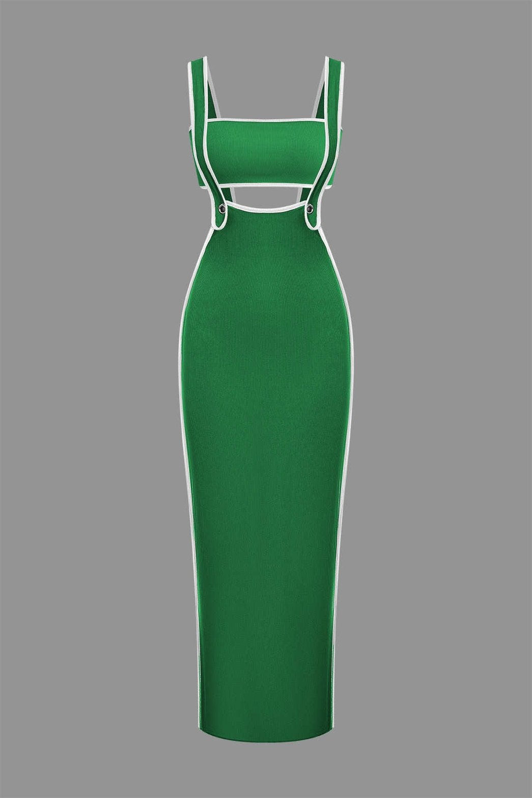 Ensemble Robe Longue Moulante à Bretelles
