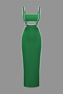 Ensemble Robe Longue Moulante à Bretelles