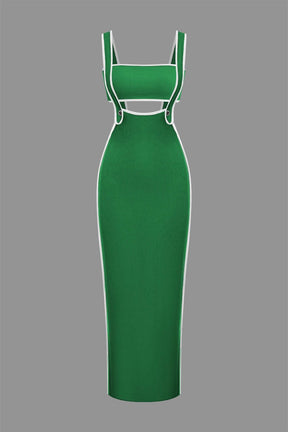 Ensemble Robe Longue Moulante à Bretelles