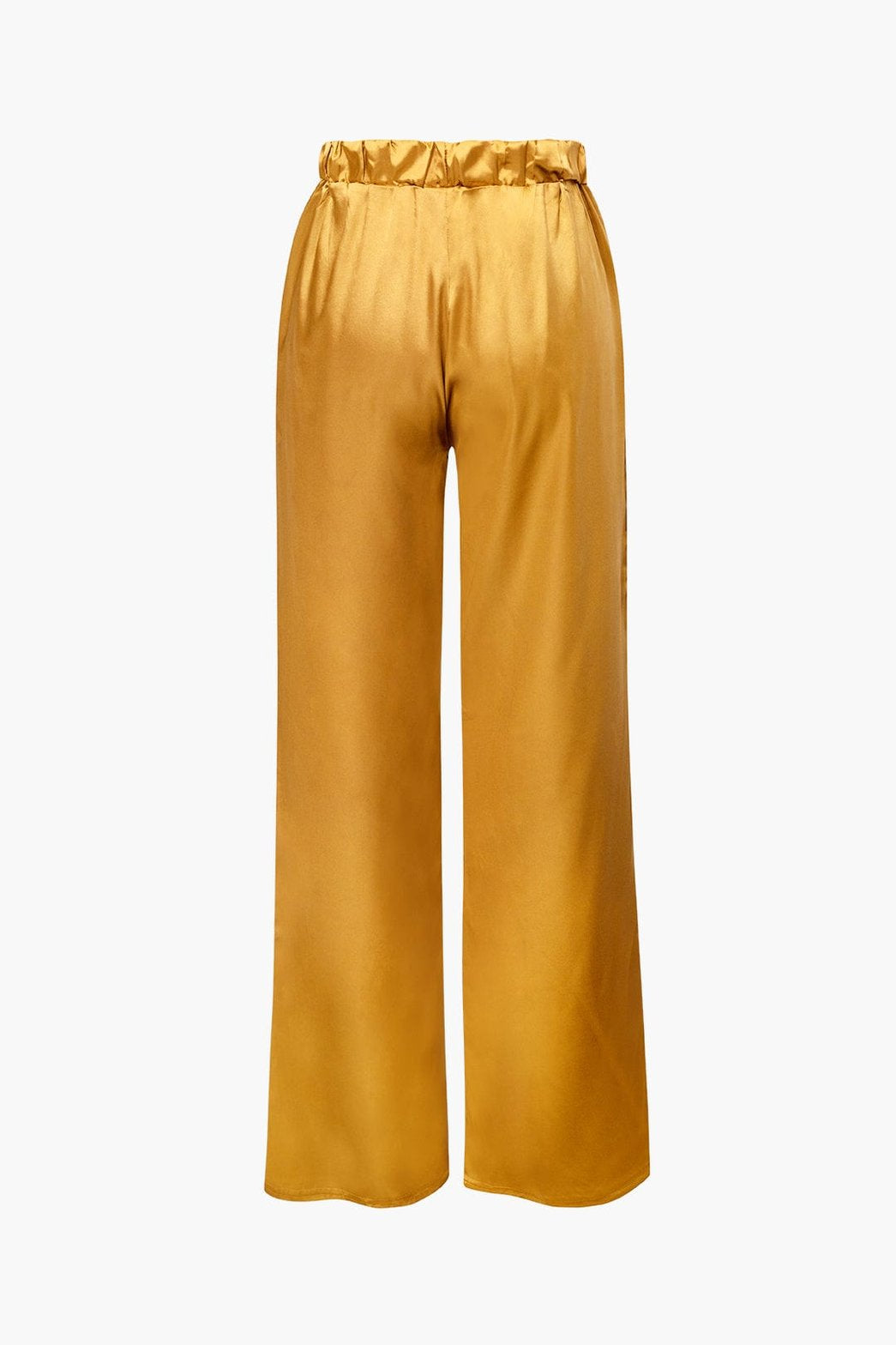 Ensemble Satiné Élégant Chemise et Pantalon Large