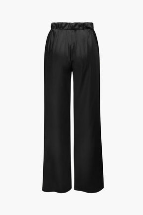 Ensemble Satiné Élégant Chemise et Pantalon Large