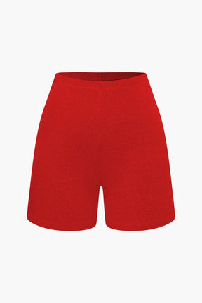 Ensemble Short Côtelé Basic Gris