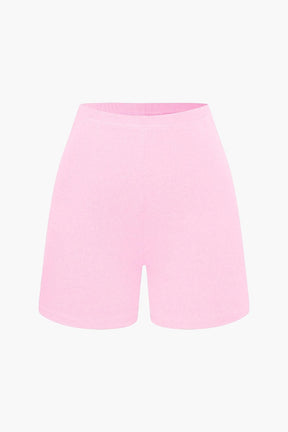 Ensemble Short Côtelé Basic Gris