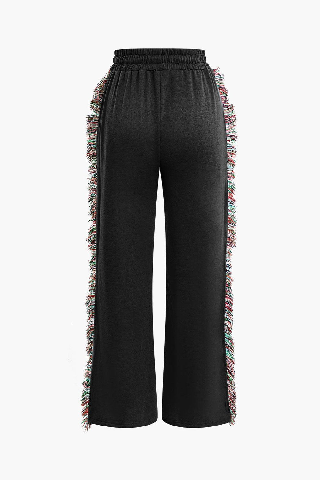 Ensemble Sport Chic T-shirt et Pantalon à Franges