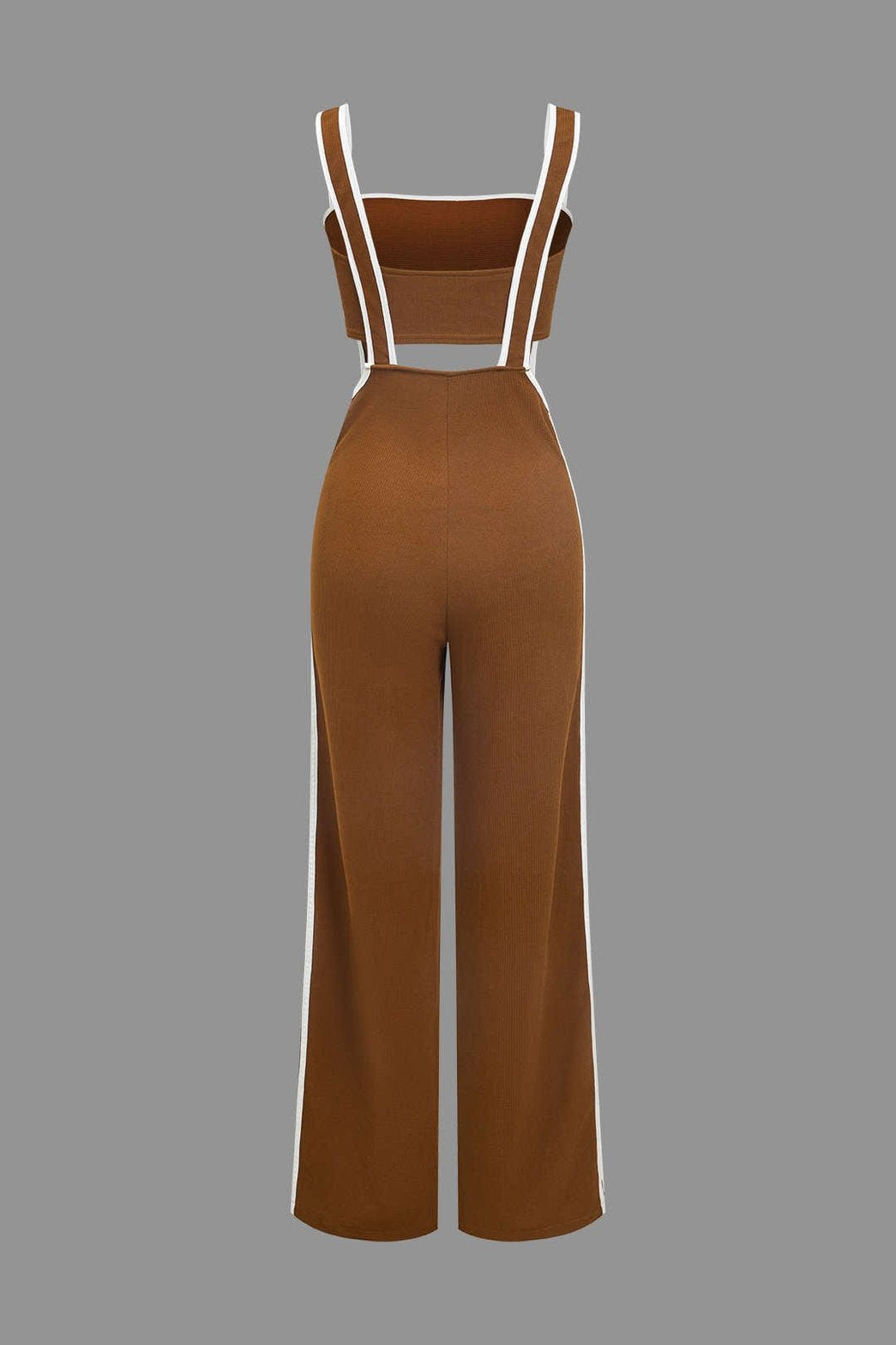 Ensemble deux pièces caramel élégant