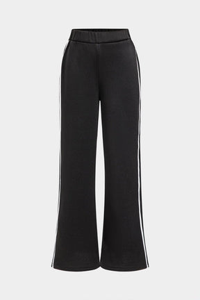 Ensemble sportif noir détail col roulé jade