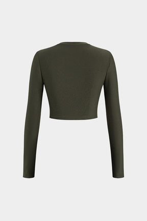 Ensemble simili cuir kaki vue arrière étoile