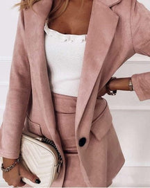 Tailleur femme beige sophistiqué zenith