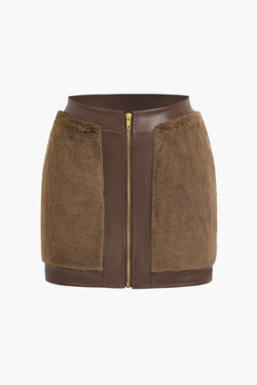 Ensemble deux pièces marron glamour