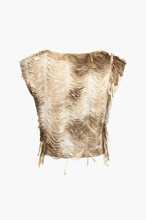Ensemble Texturé Col V avec Jupe Longue